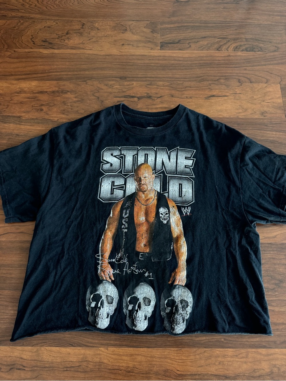 Black Graphic Men's T-Shirt stone cold